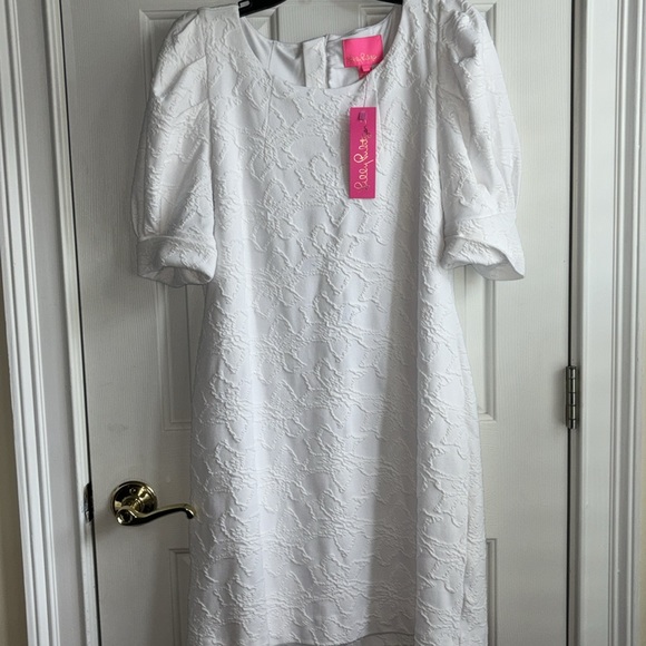 Lilly Pulitzer Knowles dress L Knit Pucker Jacquard NWT - Picture 2 of 4